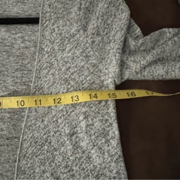 GRAY Southwestern Tex Mex themed cardigan duster sweater can be worn 2 ways, M. - Picture 12 of 15